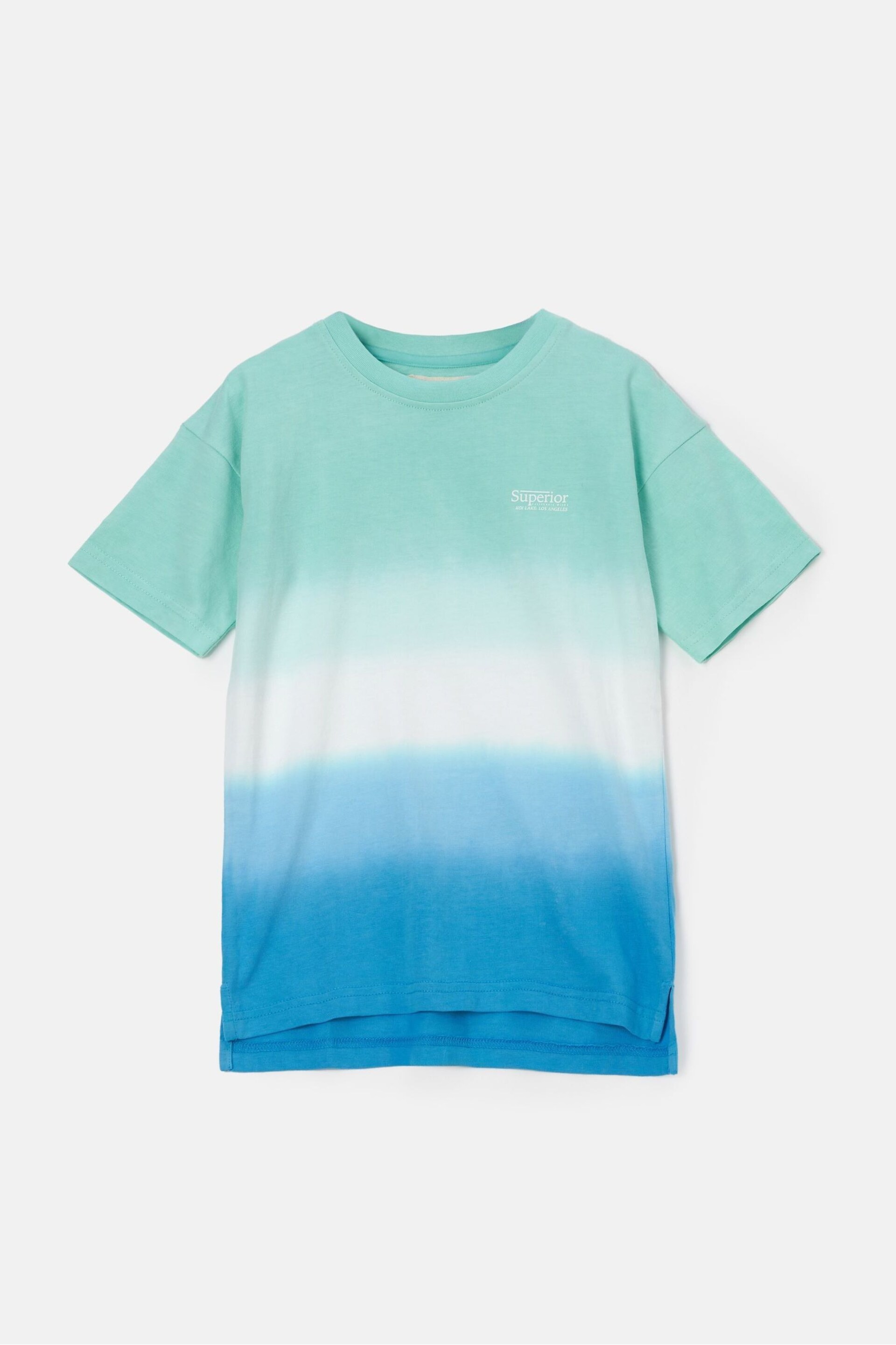 Angel & Rocket Blue Brad Ombre Tie Dye T-Shirt - Image 3 of 5