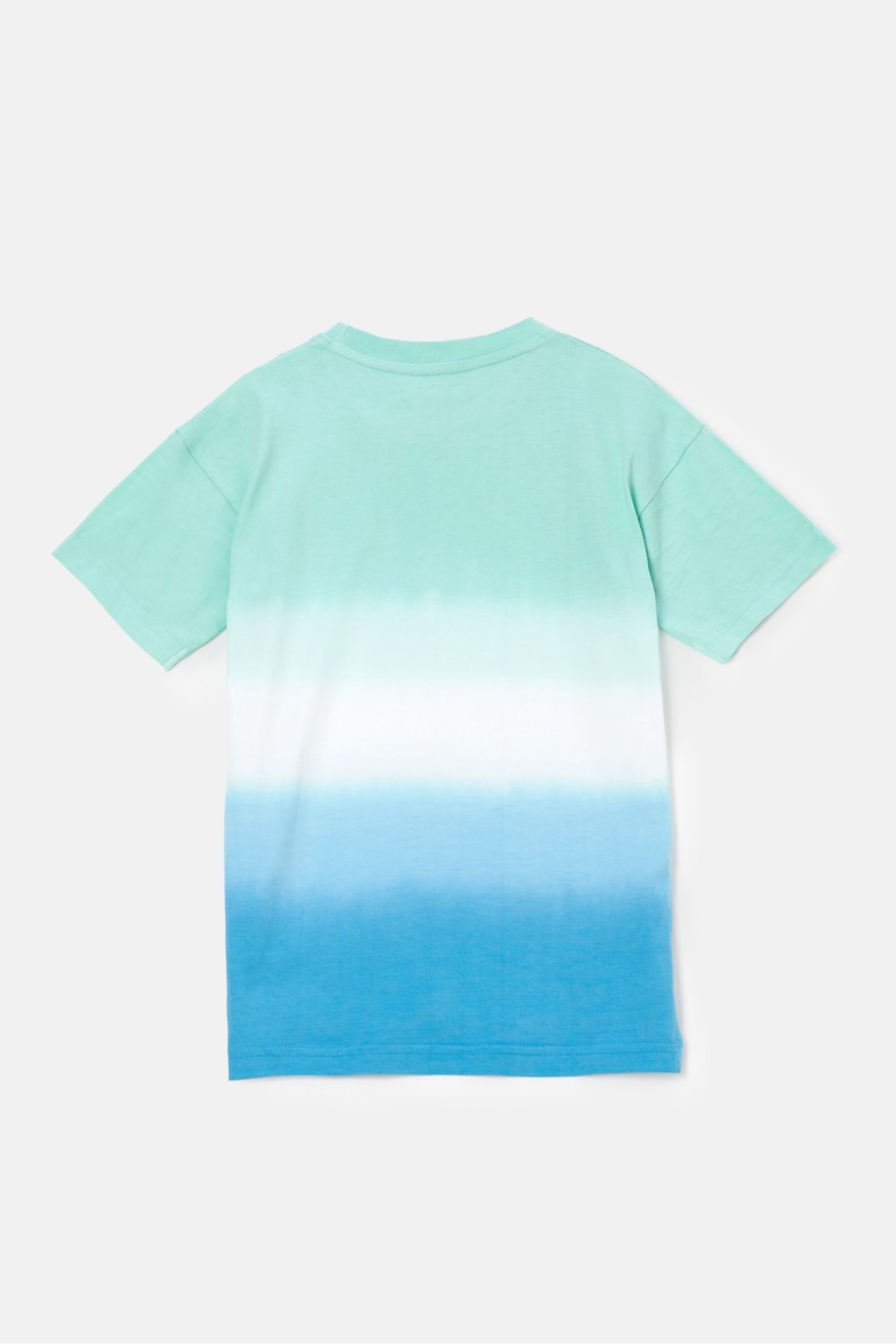 Angel & Rocket Blue Brad Ombre Tie Dye T-Shirt - Image 4 of 5