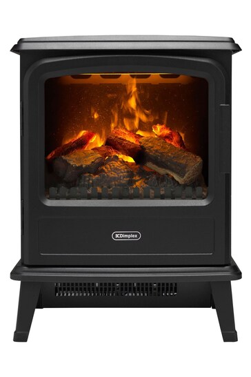 Buy Dimplex Matt Black Evandale Electric Stove Fireplace from the Next UK  online shop