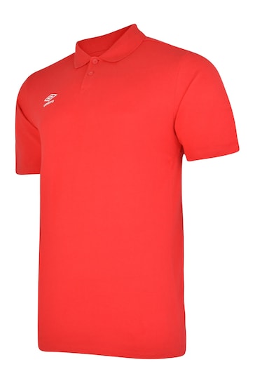 Umbro Red Junior Club Essential Polo Shirt