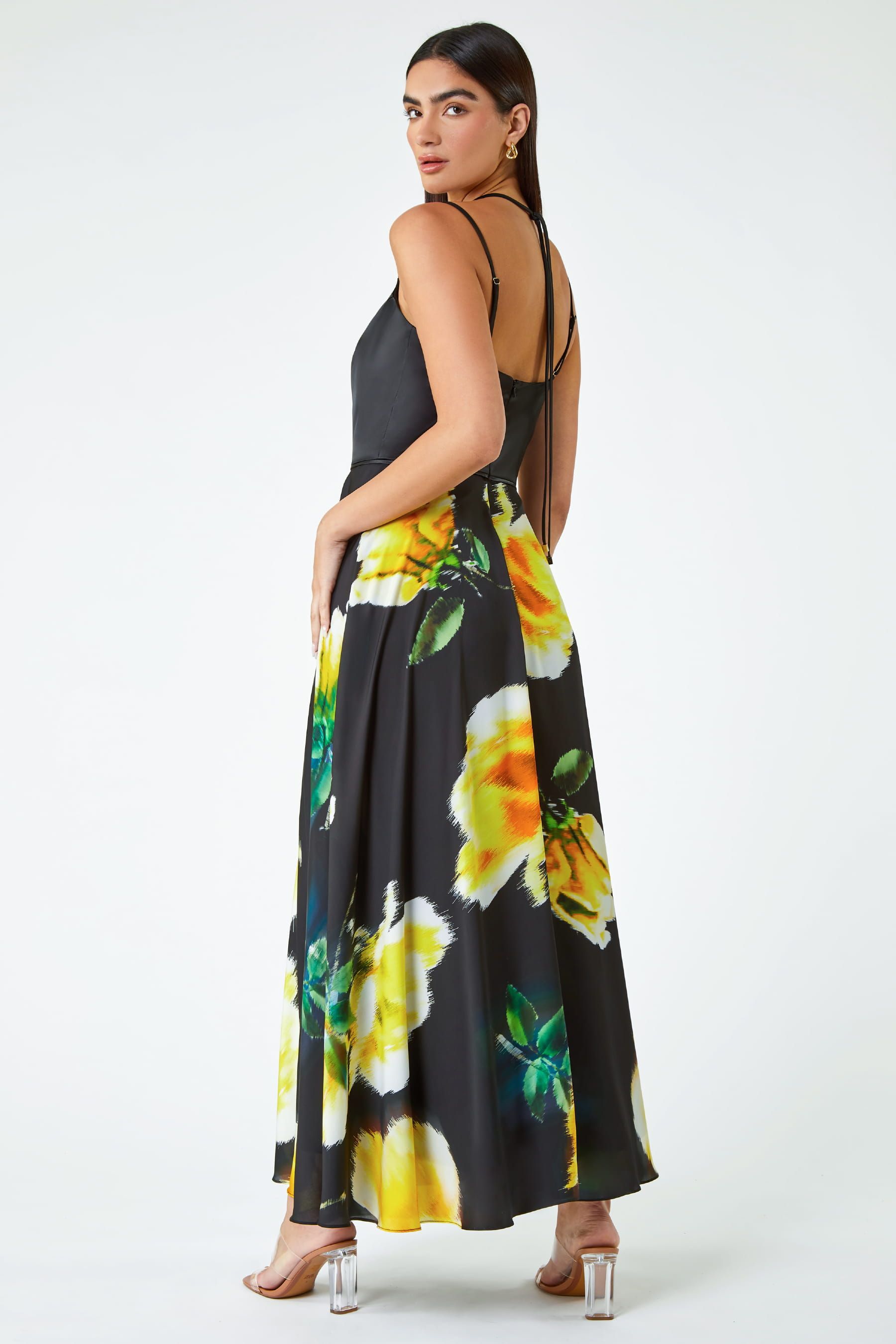 Fit and flare maxi dress uk shop