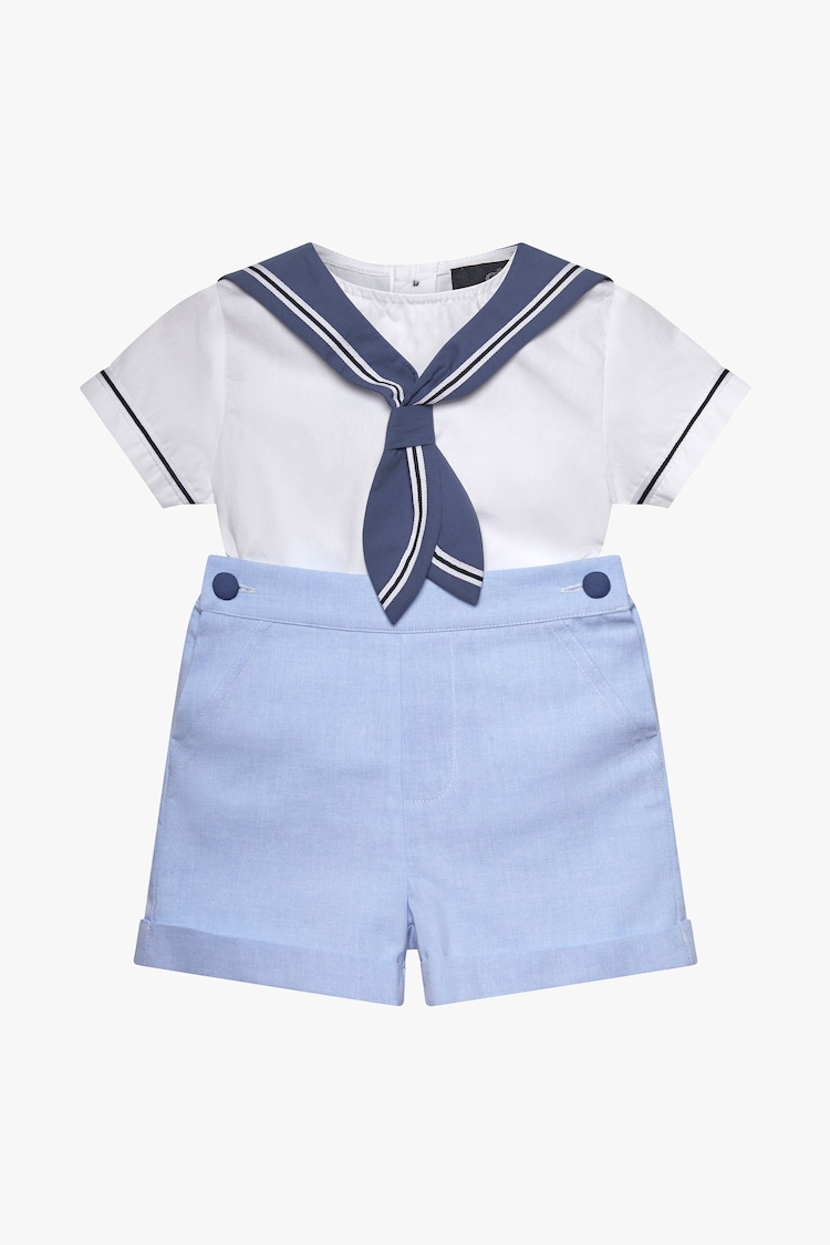 Trotters London Blue Little Pale Edward Sailor Set - Image 1 of 3