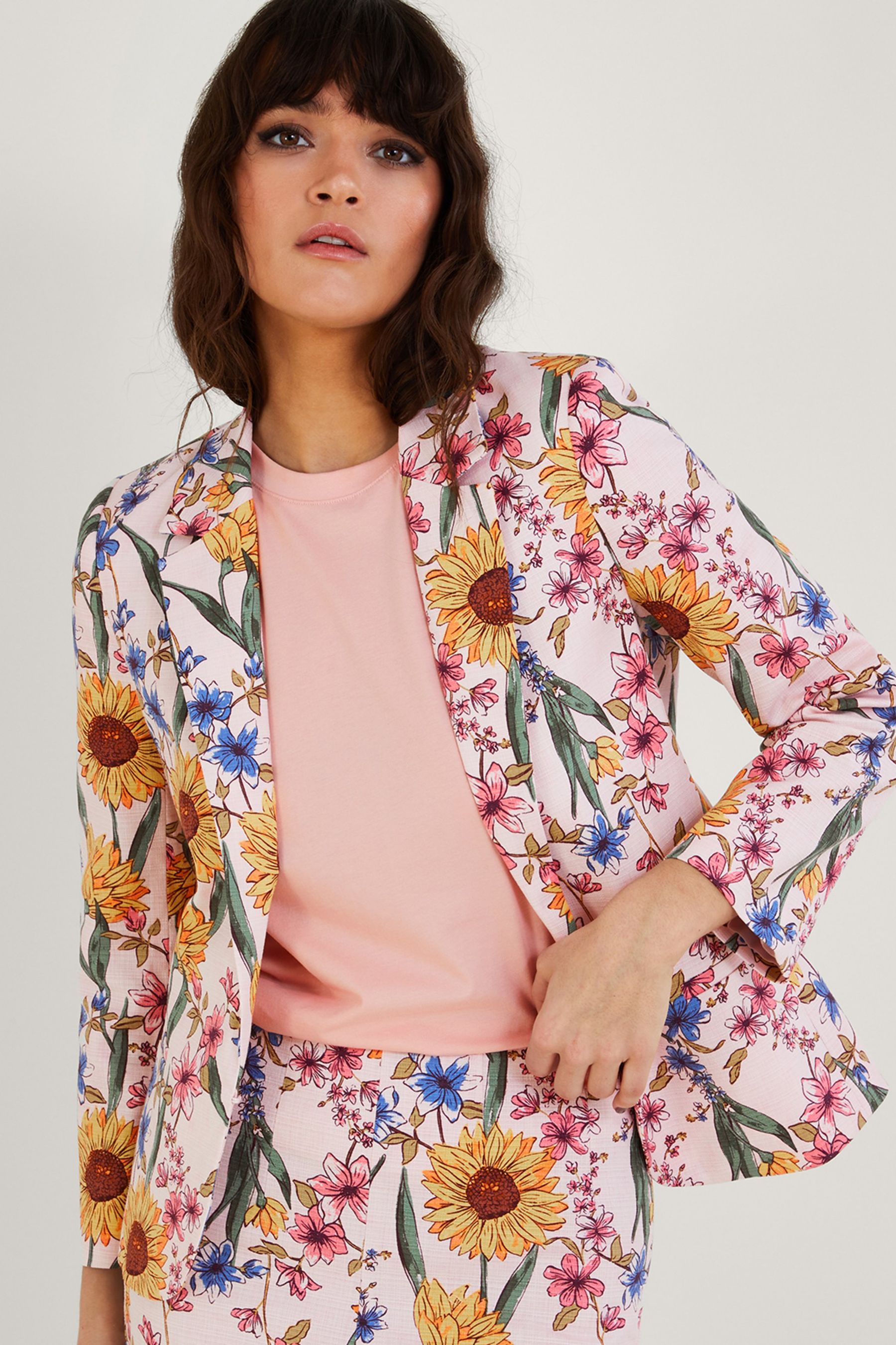 Monsoon pink jacket shop