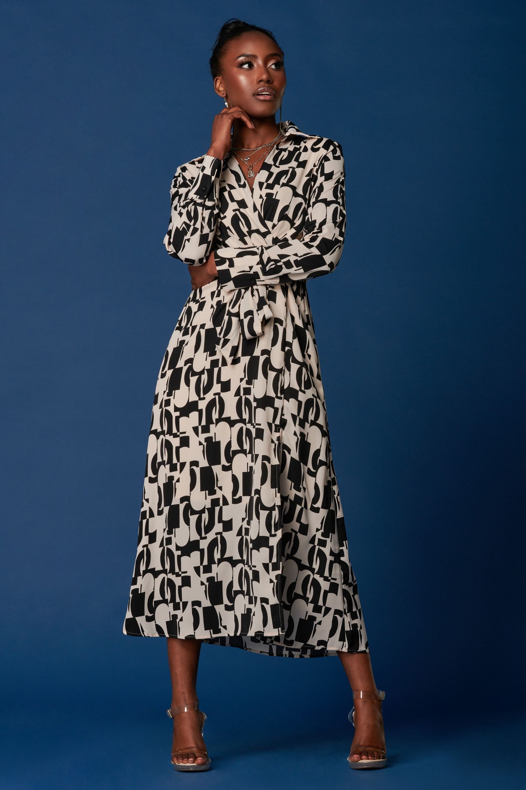 Next wrap button dress top