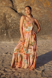 Multi Myleene Klass Printed Orange Sundress - Image 2 of 5