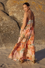 Multi Myleene Klass Printed Orange Sundress - Image 3 of 6