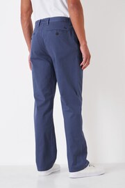 Crew Clothing Company Grey Cotton Trouser - Image 2 of 5