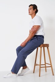 Crew Clothing Company Grey Cotton Trouser - Image 4 of 5