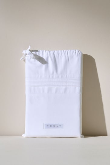 Truly White Micro Pleat Duvet Cover