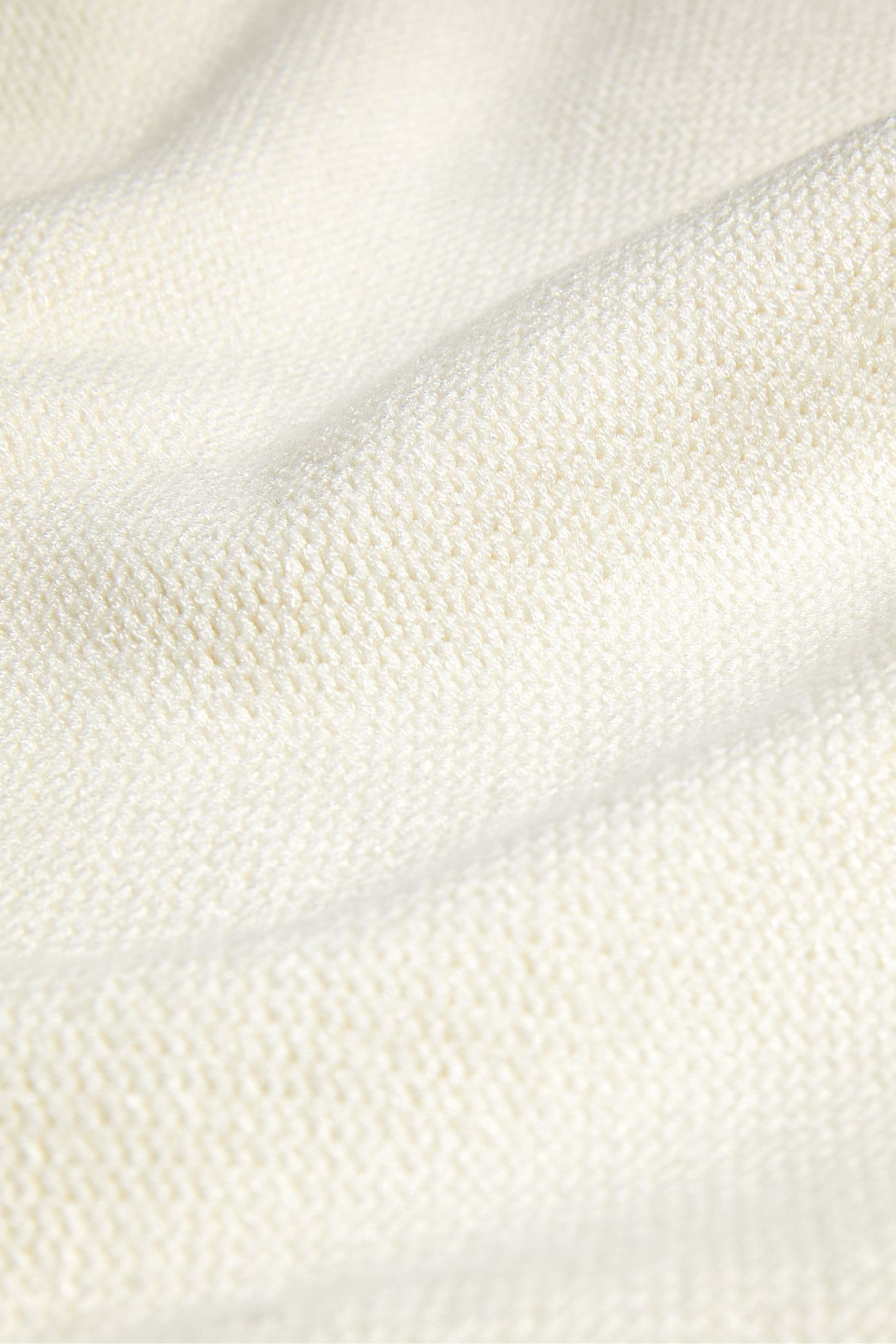 Buy Ted Baker Chalayy Cream Fringed Jacquard Placement Sweater