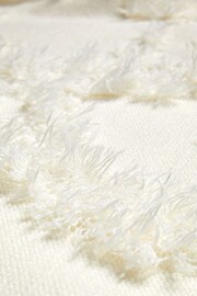 Ted Baker Cream Chalayy Fringed Jacquard Placement Sweater - Image 7 of 7