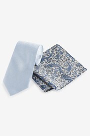 Light Blue/Blue Paisley Signature Made In Italy Tie And Pocket Square Set - Image 1 of 5