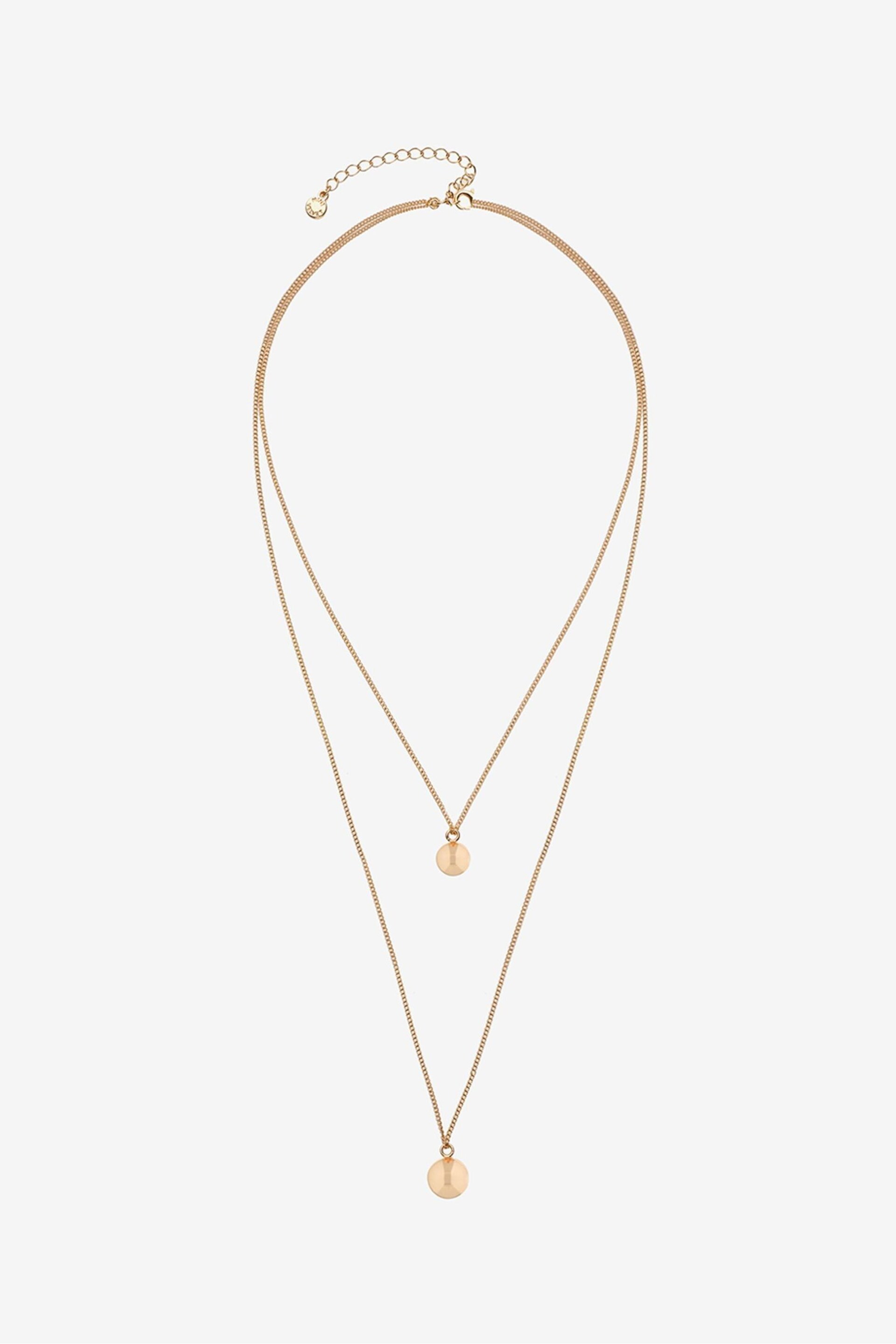 Mint Velvet Gold Tone Double Necklace - Image 1 of 3