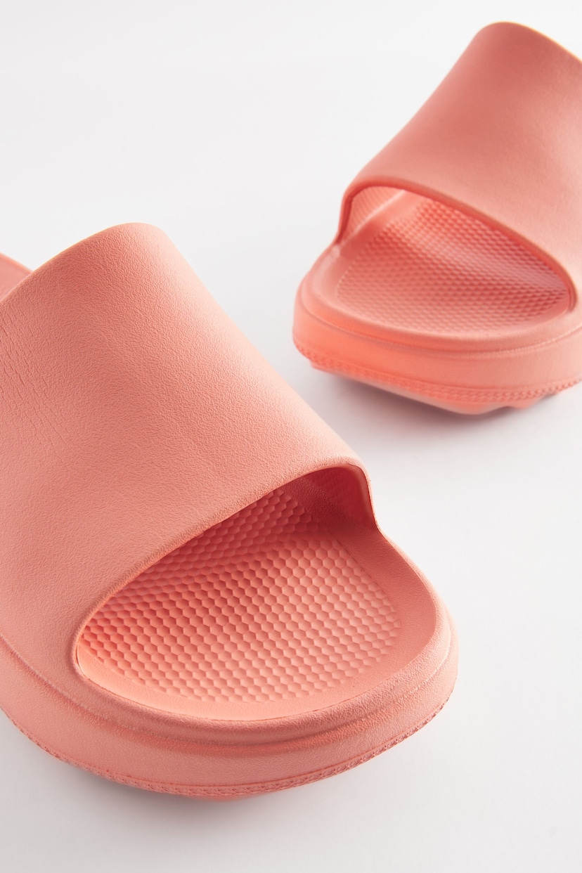 Coral Pink Chunky Sliders - Image 5 of 7