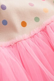 Pink Polka Dot Short Sleeve Tutu Dress (3mths-7yrs) - Image 9 of 9