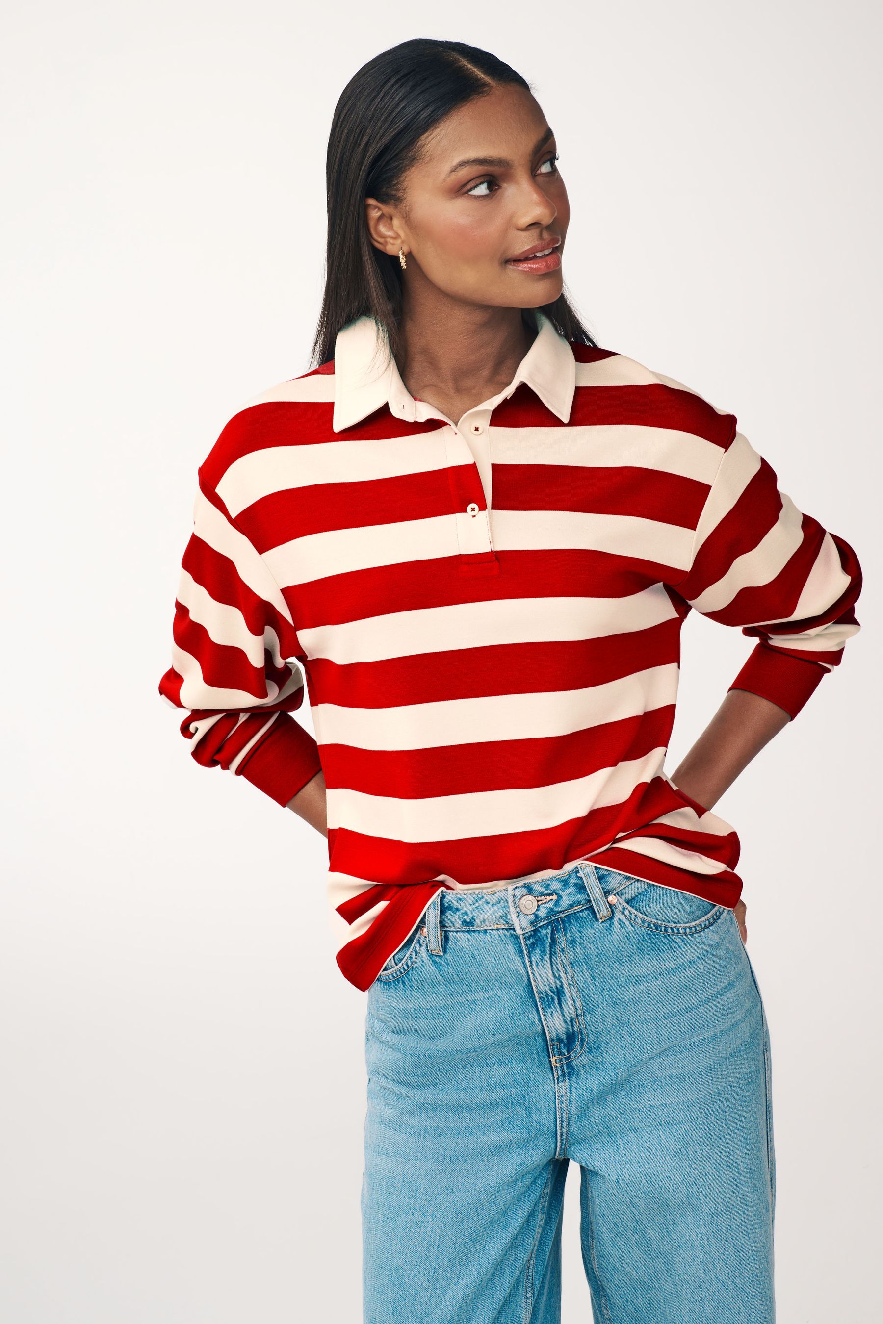 Burgundy polo button down discount