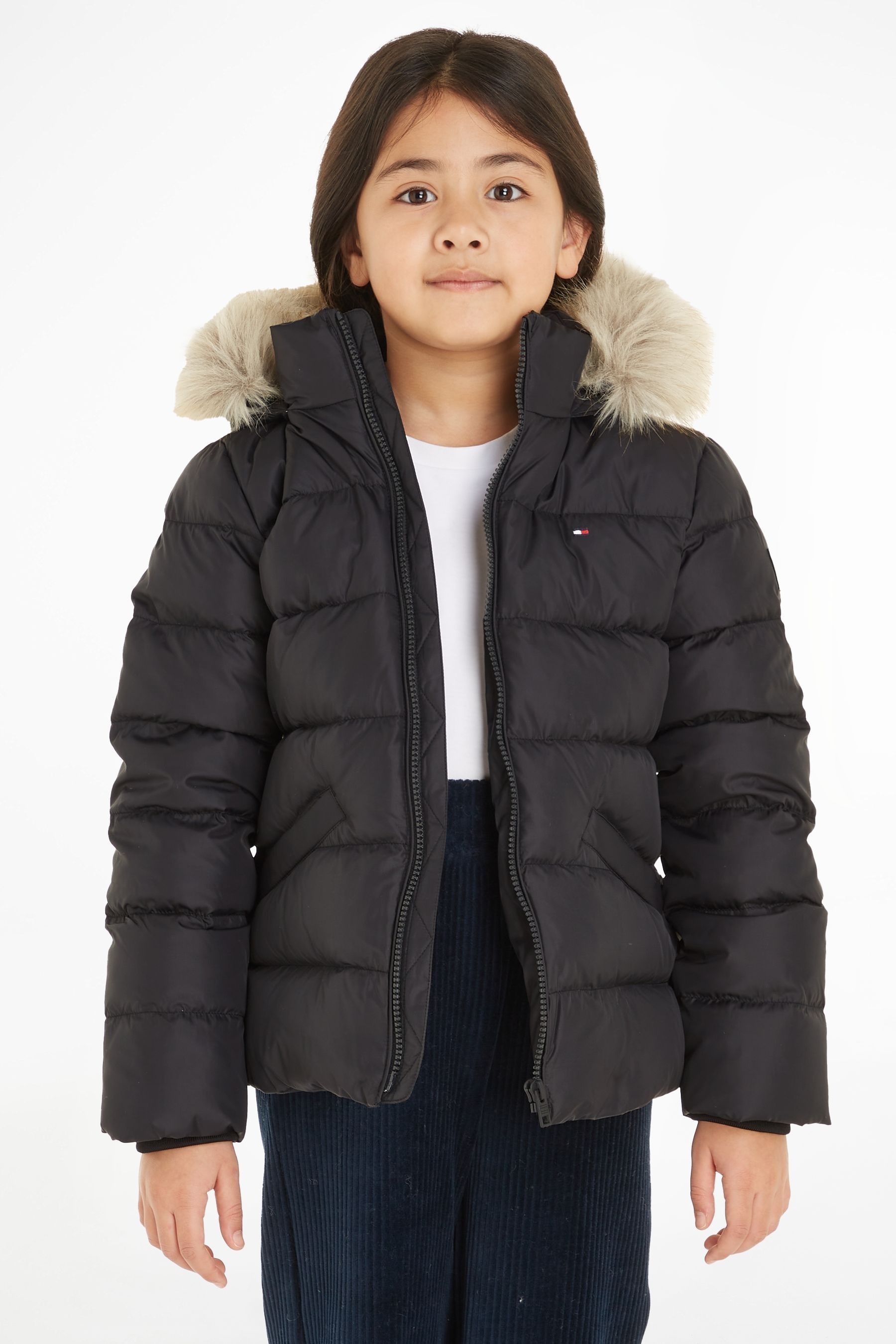 Tommy hilfiger essential down jacket black cheap