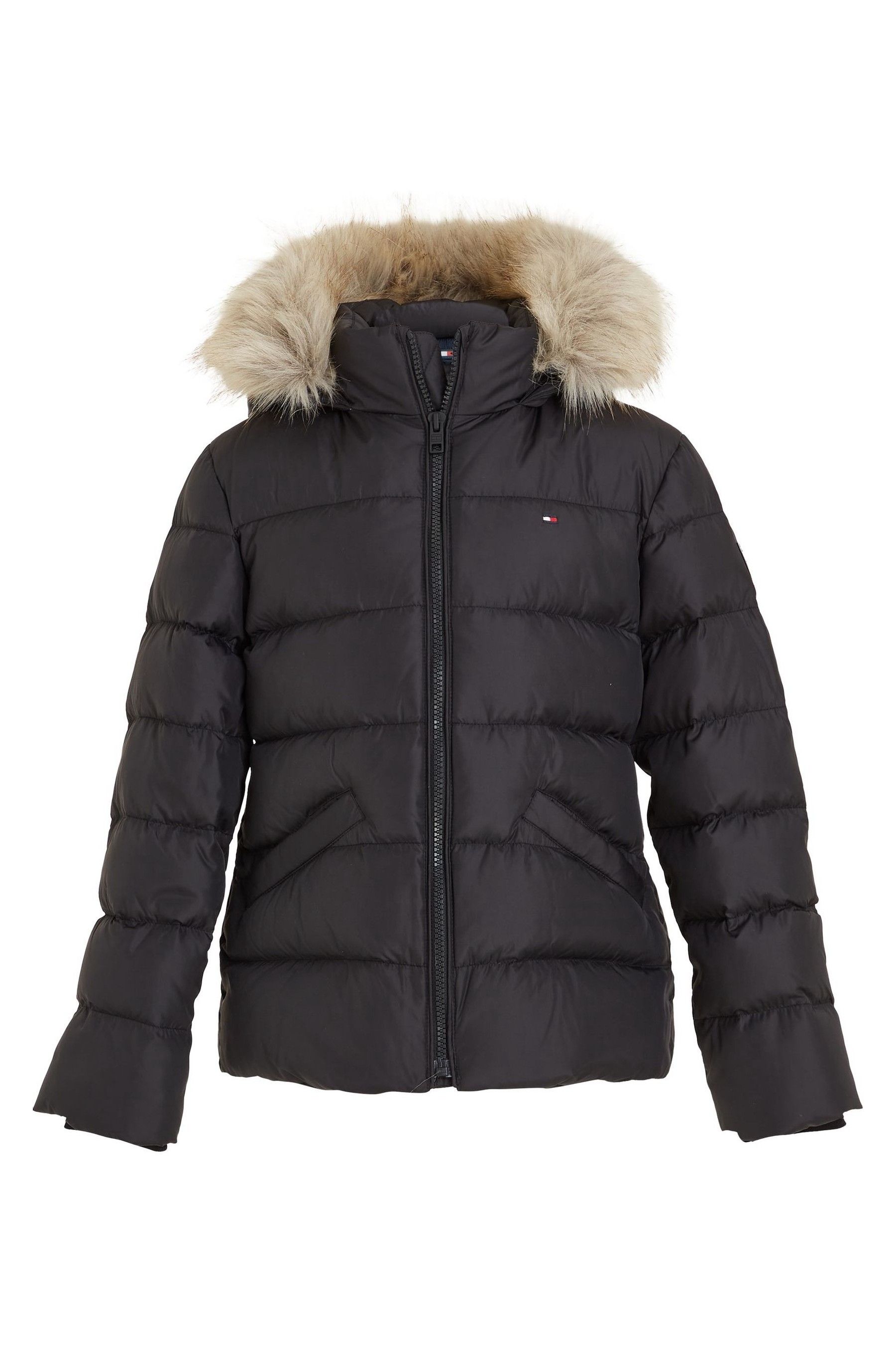 Tommy hilfiger fur jacket outlet