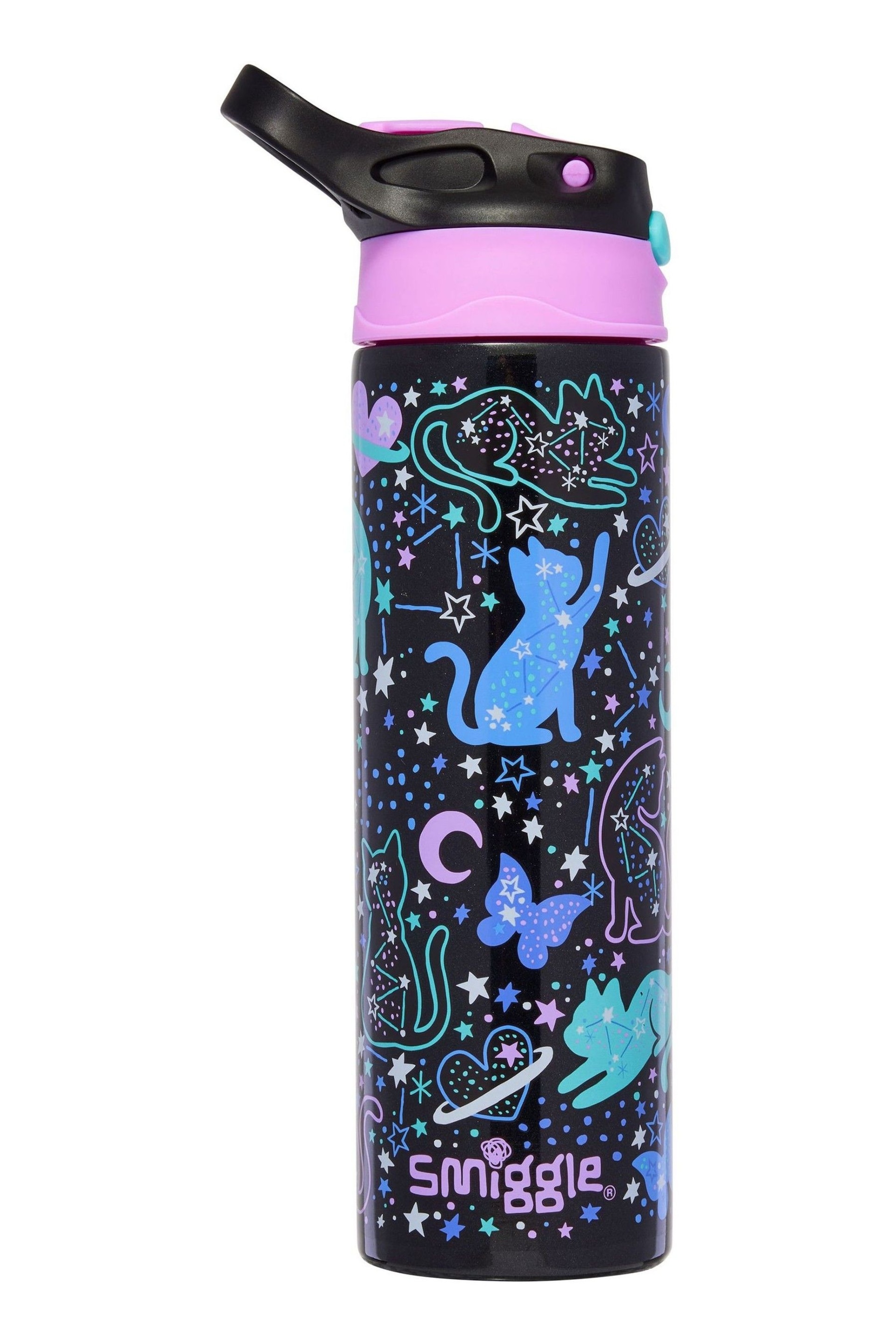 Smiggle Purple Wild Side Insulated Stainless Steel Flip Drink Bottle 520Ml - Image 3 of 3