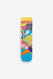 United Odd Socks Multi Floral Festival Hippy Go Lucky Socks - Image 7 of 10