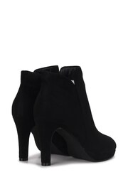 Linzi Black Layara Platform Ankle Boots With Stiletto Heels - Image 4 of 4