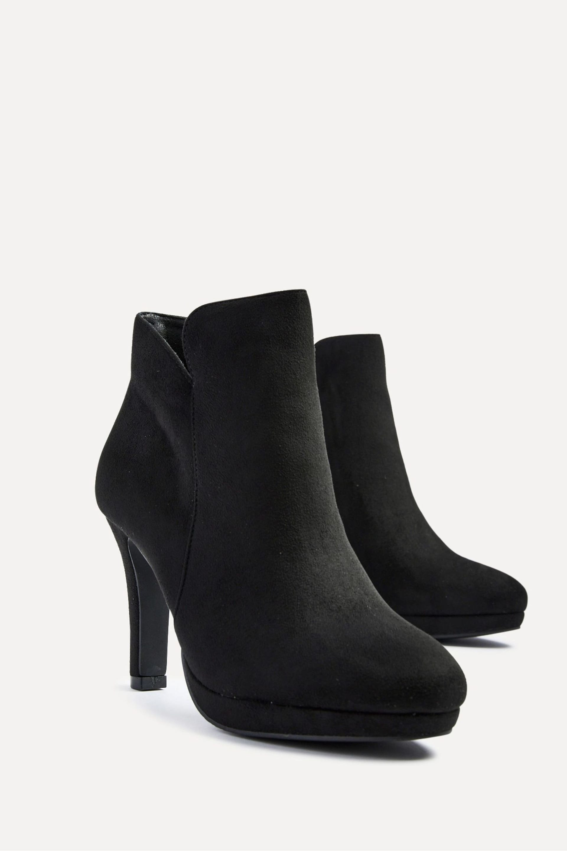 Linzi Black Layara Platform Ankle Boots With Stiletto Heels - Image 4 of 4