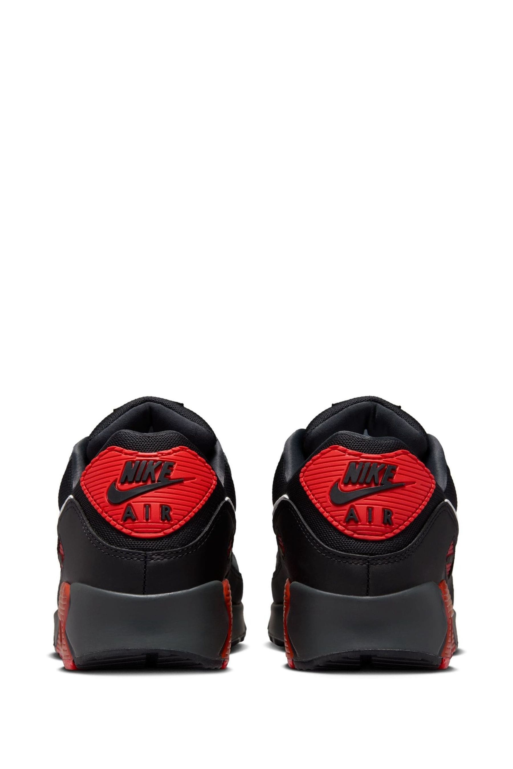 Red black white nike air max 9 discount