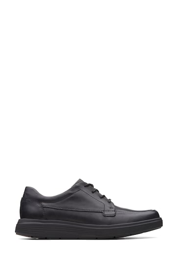 Clarks Black Leather Un Abode Ease Shoes