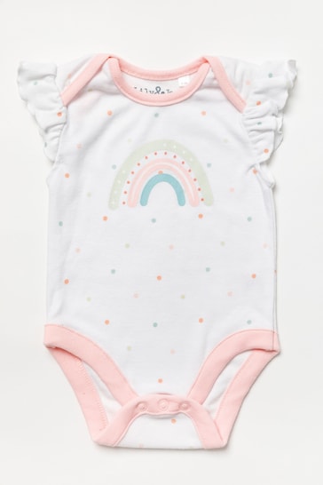 Lily & Jack Bodysuit/Shorts and Shoes White Outfit Set