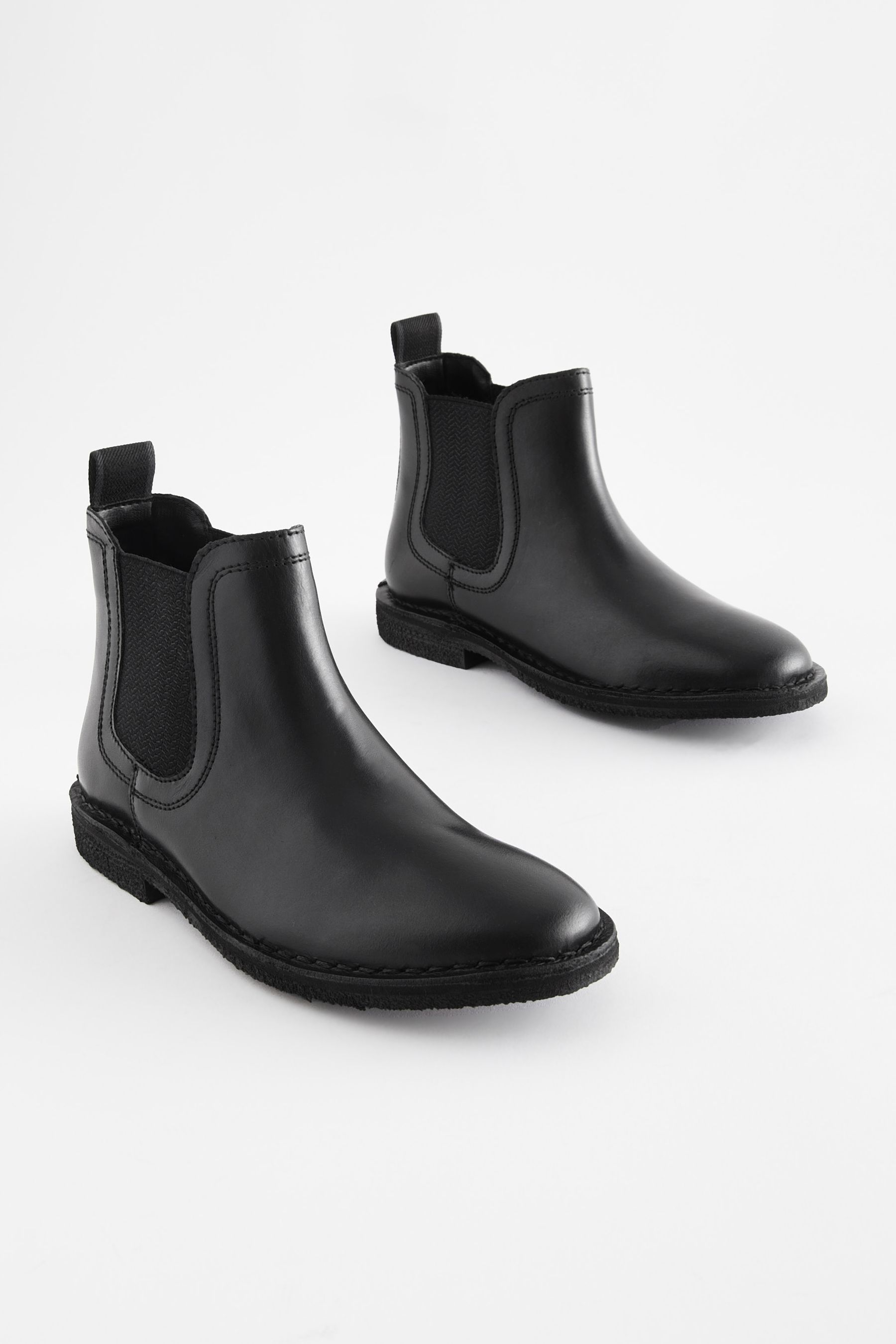 Buy Black Wide Fit G Leather Chelsea Boots from Next Germany