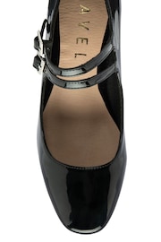 Ravel Black Mary Jane Twin Buckle Block Heel Shoes - Image 4 of 4