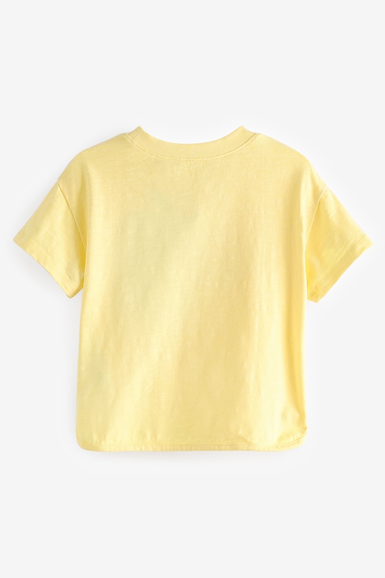 Yellow Short Sleeve Appliqué T-Shirt (3mths-7yrs) - Image 2 of 3