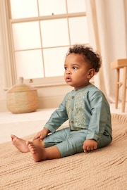 Green Occasion Baby Romper (0mths-2yrs) - Image 3 of 7