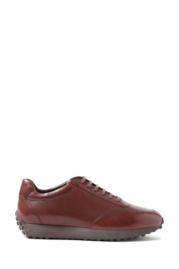 Buy Jones Bootmaker Southend Smart Leather Brown Trainers from the Next ...