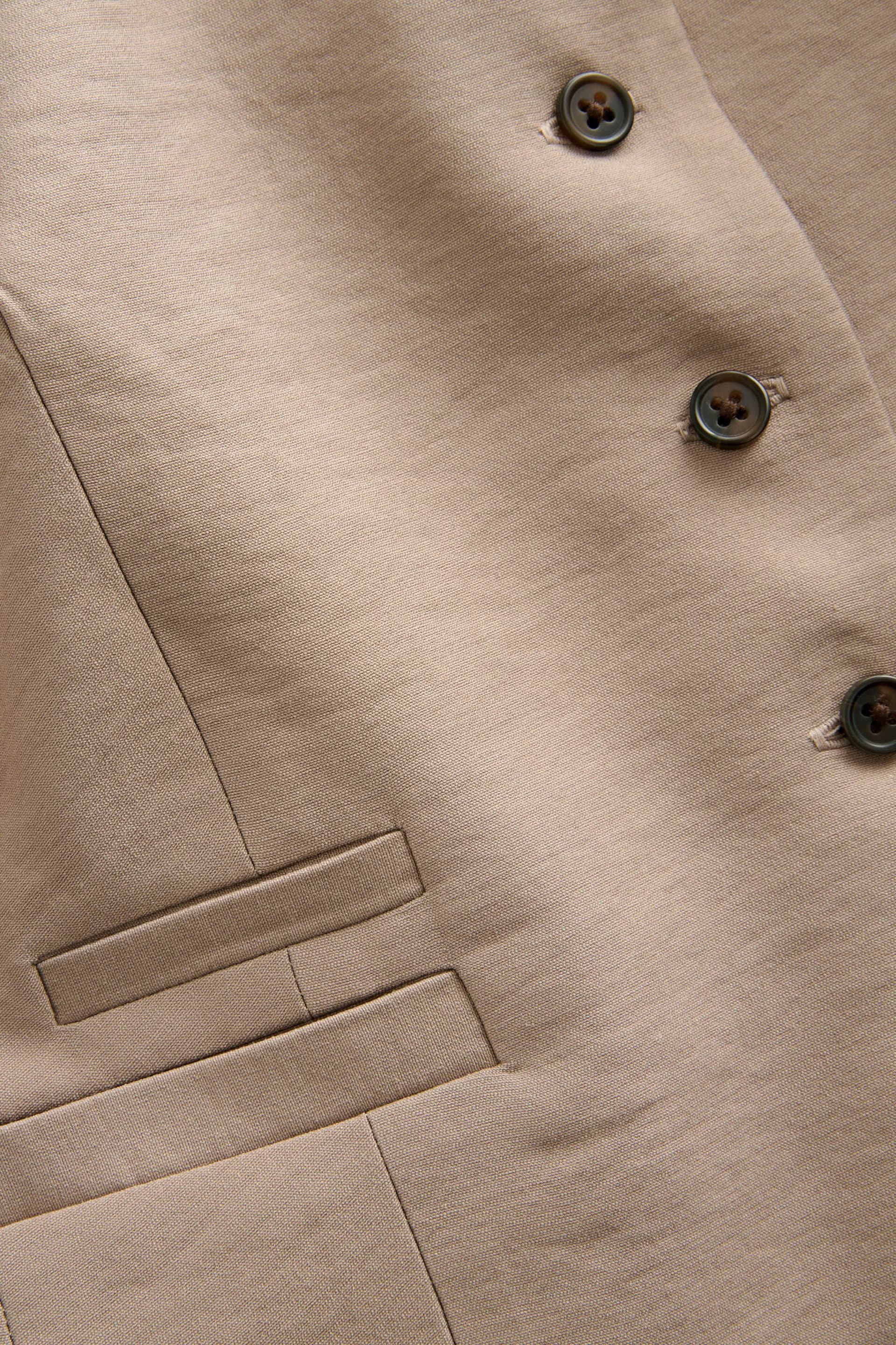 Mink Brown One Shoulder Waistcoat - Image 6 of 6