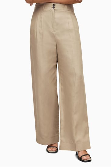 Selected Homme jersey suit pants in tapered crop fit grey
