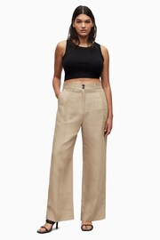 AllSaints Brown Petra Trousers - Image 3 of 9