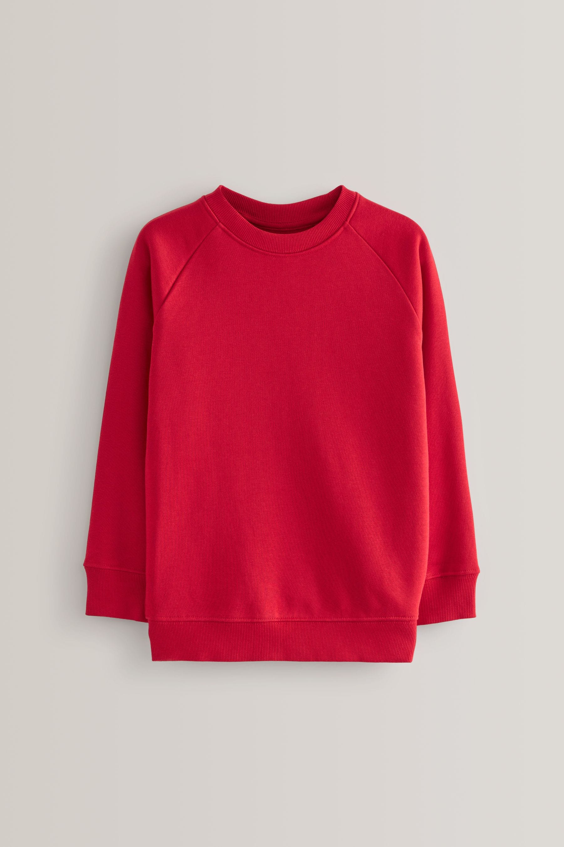 Red 1 Pack Crew Neck School Sweater 3 16yrs
