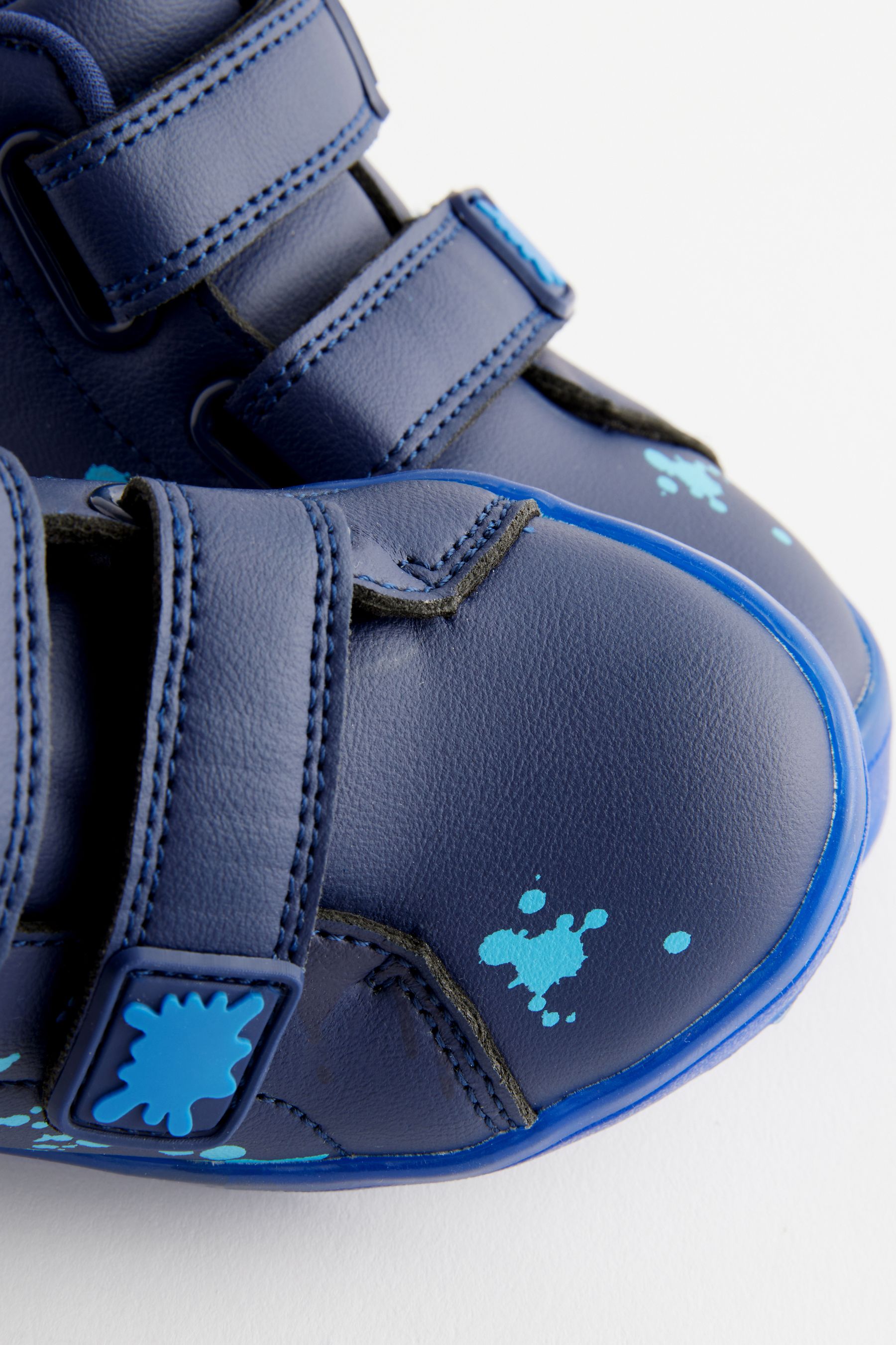 Buy Navy High Top Touch Fastening Light Up Trainers from the Next UK online shop