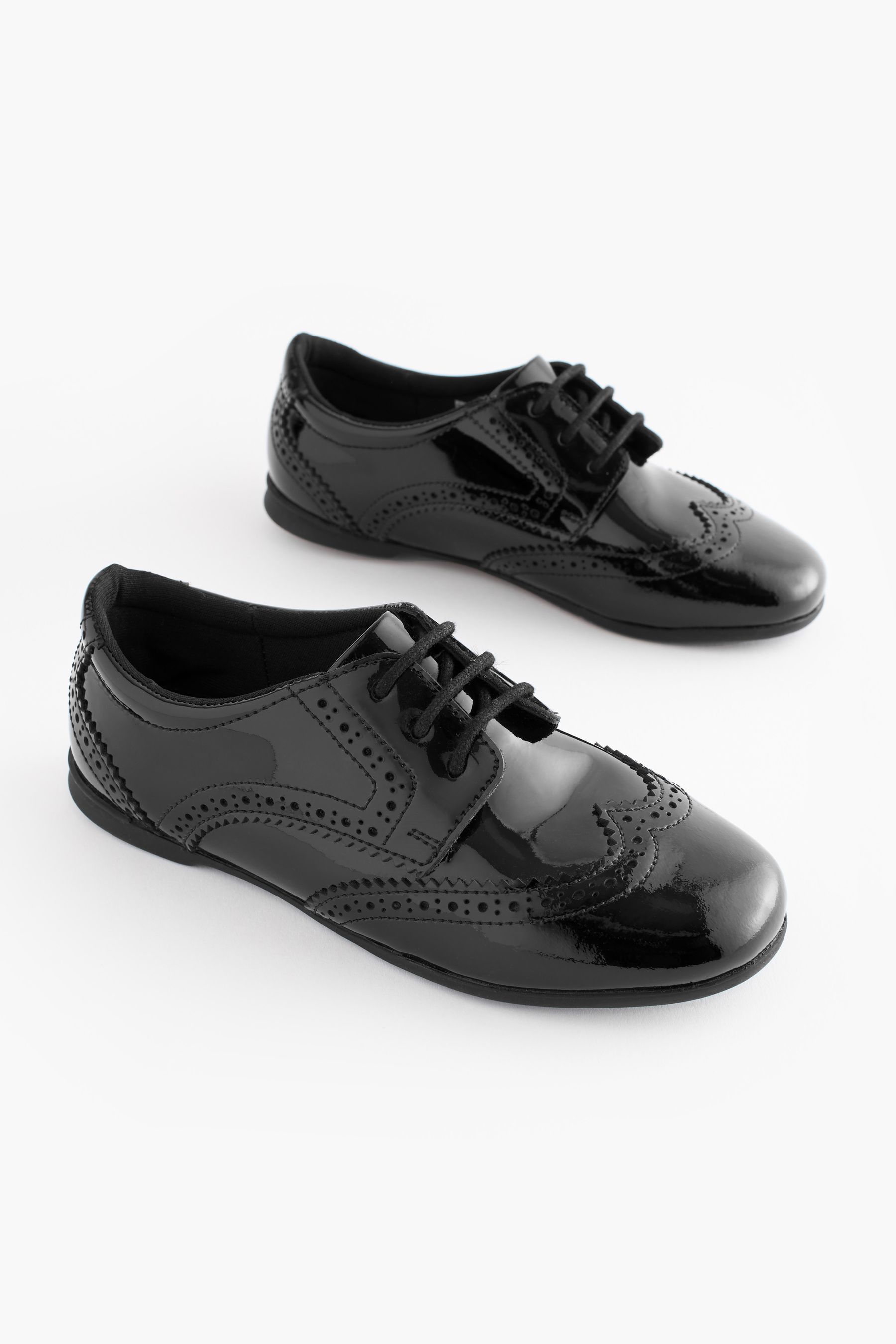 Leather brogue school shoes shop