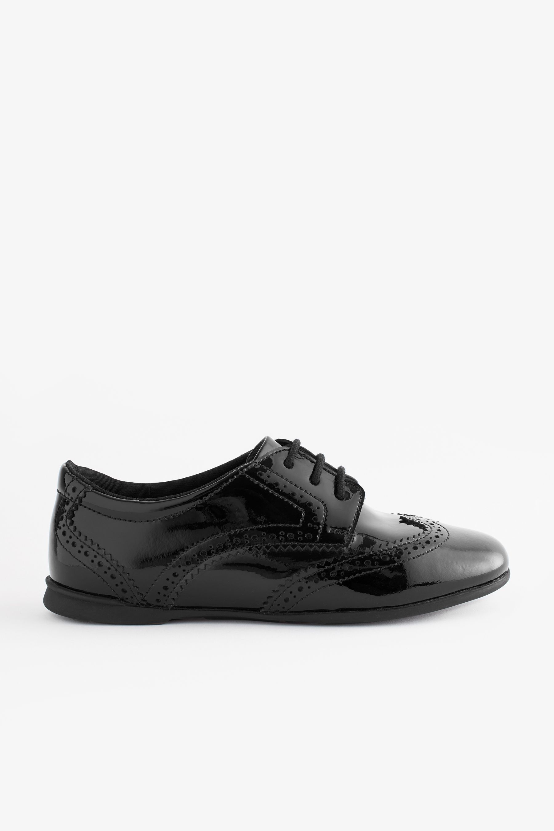 Leather brogue school shoes deals