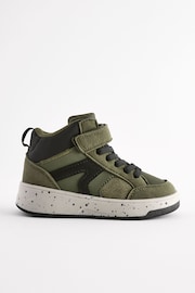 Green Elastic Lace Touch Fastening High Top Trainers - Image 4 of 6