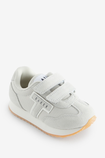 Baker by Ted Baker Boys Stone Suede Logo Trainers