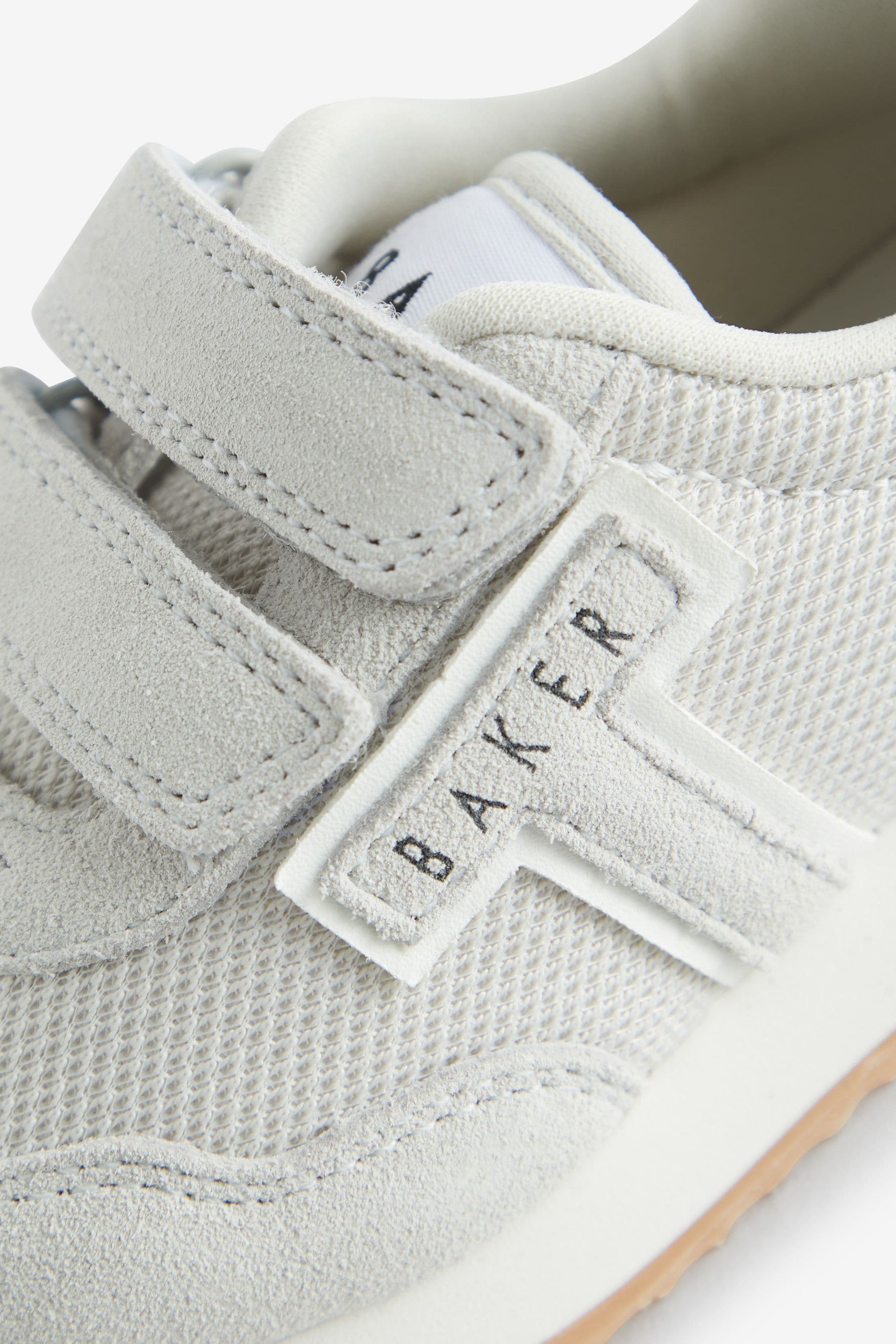 Buy Baker by Ted Baker Boys Stone Suede Logo Trainers from Next Luxembourg