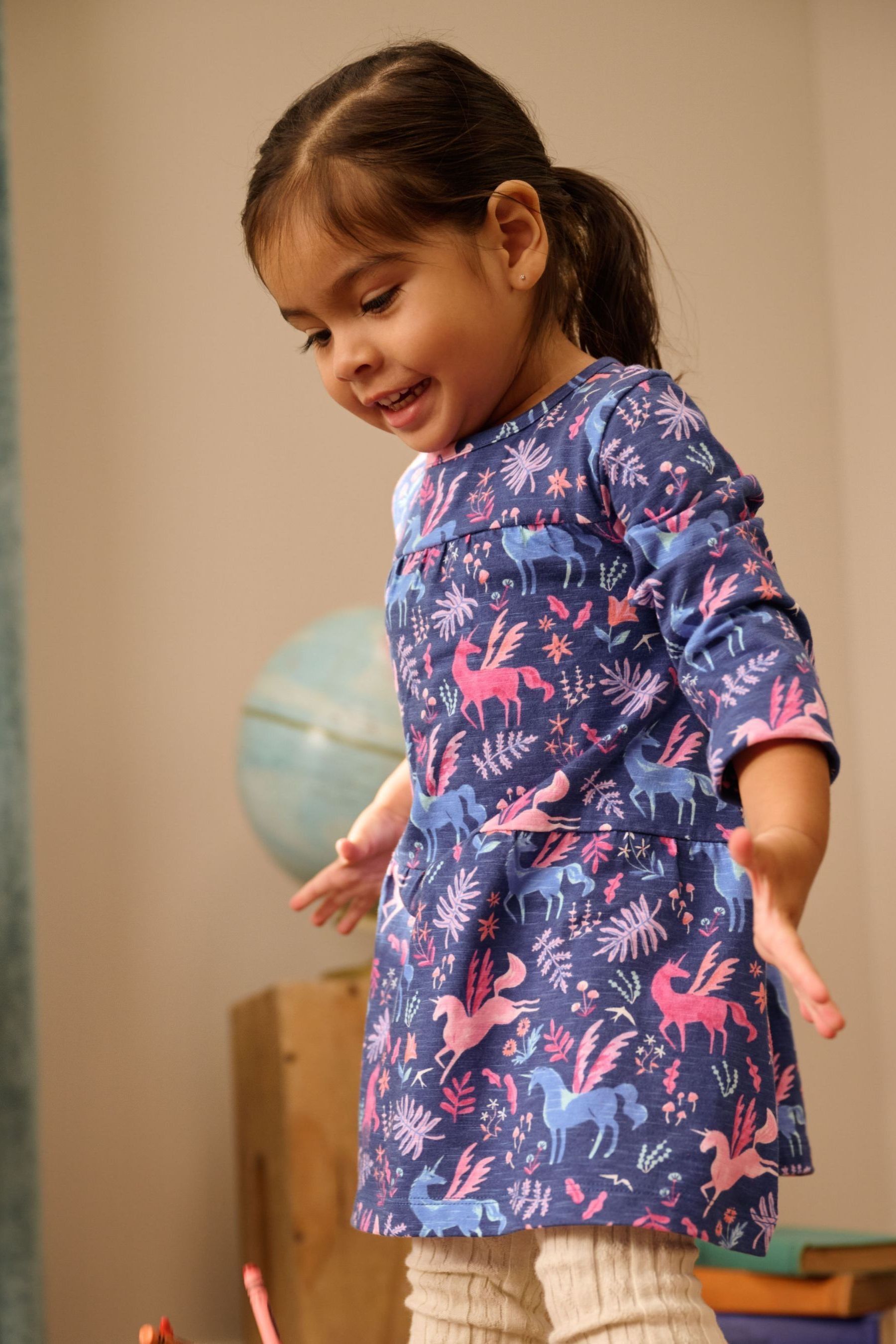 Buy Hatley Blue Woodland Pegasus Gathered Tier Dress from Next Ireland