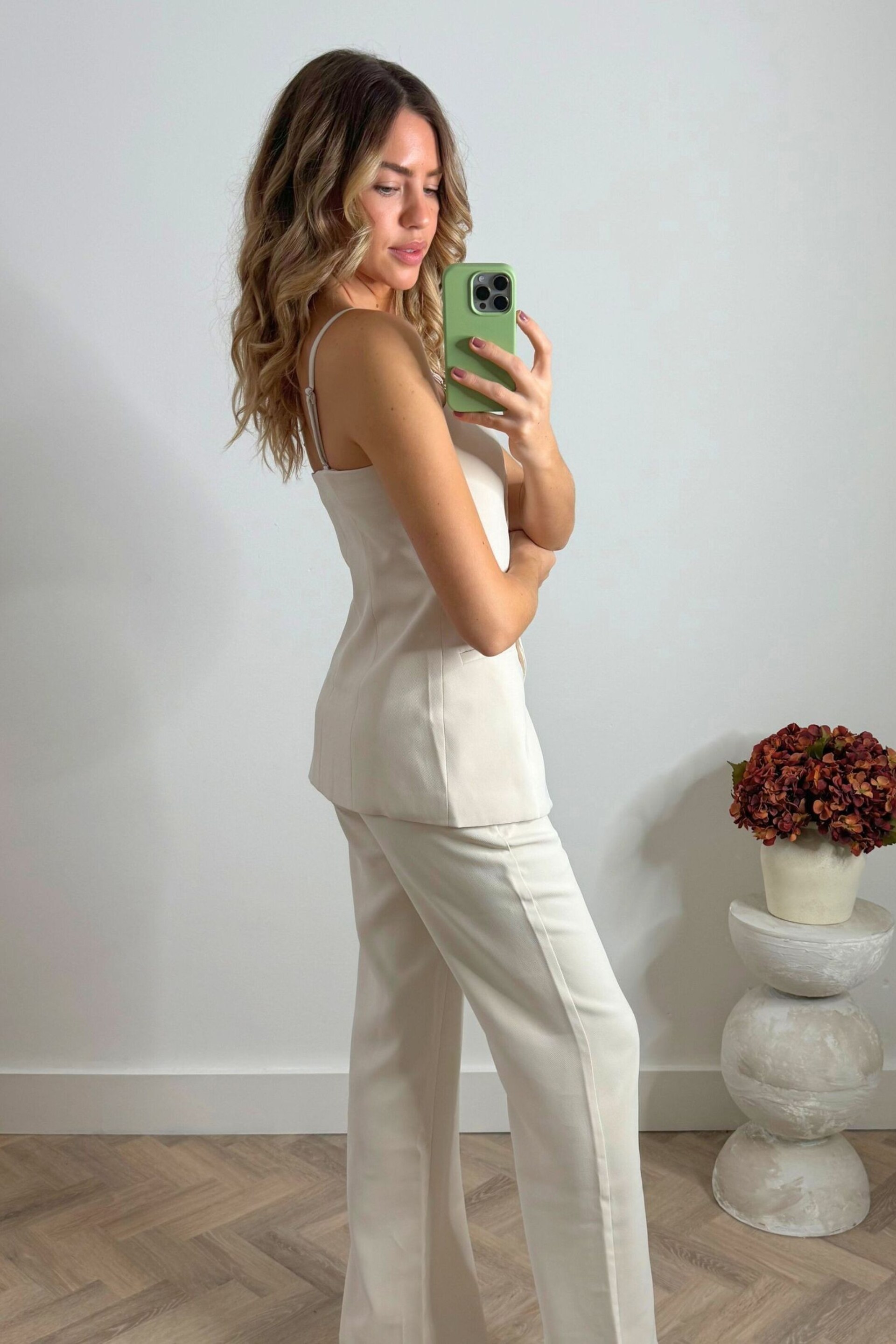 Style Cheat Natural Lyra Straight Leg Trousers - Image 2 of 5