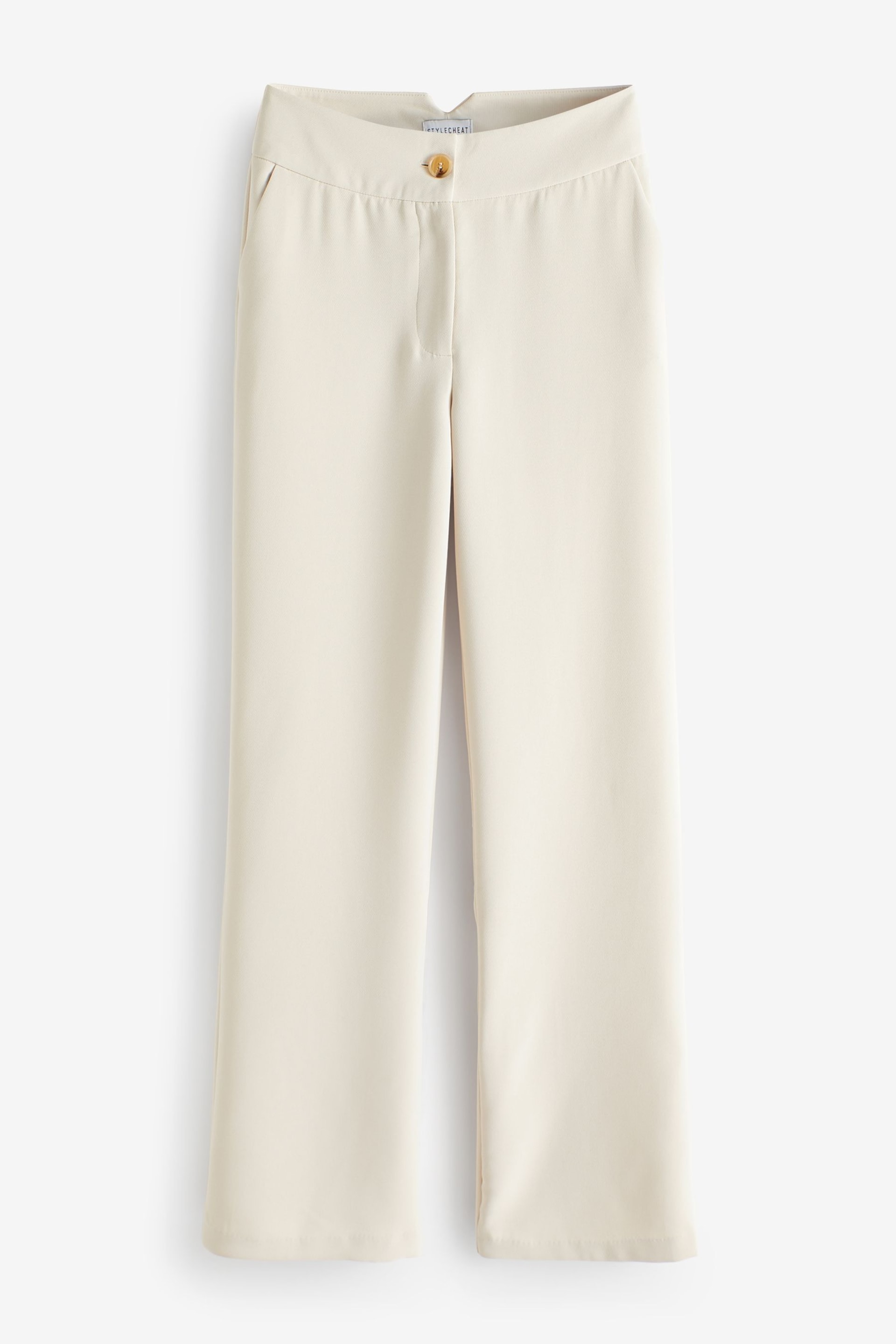 Style Cheat Natural Lyra Straight Leg Trousers - Image 5 of 5