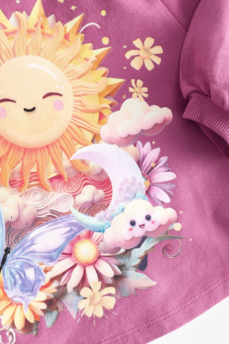 Buy Purple Sun 100% Cotton Long Sleeve T-Shirt (3mths-7yrs) from the ...