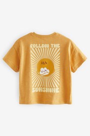 Yellow Sun Slogan Short Sleeve T-Shirt (3mths-7yrs) - Image 2 of 3