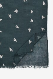 Charcoal Grey Foil Lightweight Scarf - Image 8 of 8